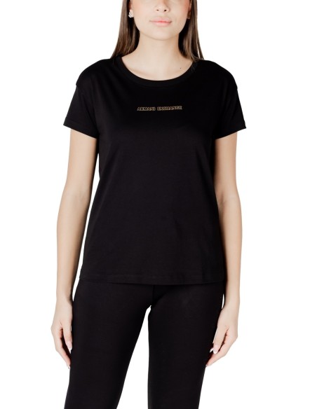 T-shirt femme Armani Exchange noir coton | choixmode.fr