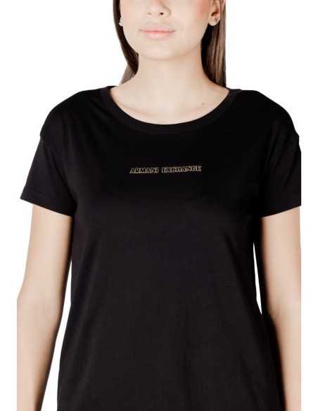 T-shirt femme Armani Exchange noir coton | choixmode.fr