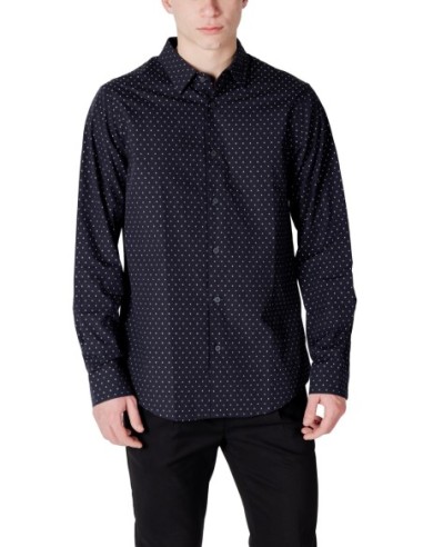 Chemise homme Armani Exchange bleue à pois | choixmode.fr