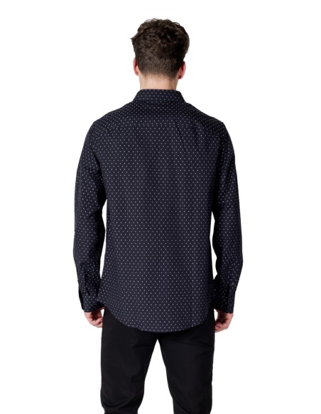 Chemise homme Armani Exchange bleue à pois | choixmode.fr