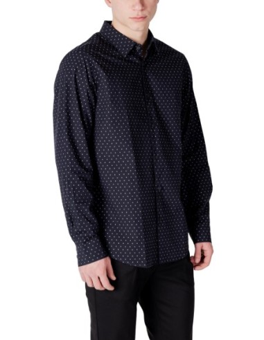 Chemise homme Armani Exchange bleue à pois | choixmode.fr