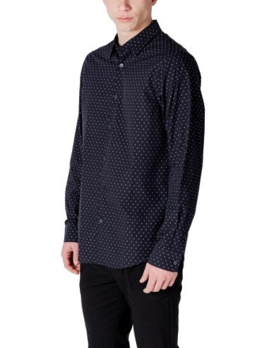 Chemise homme Armani Exchange bleue à pois | choixmode.fr