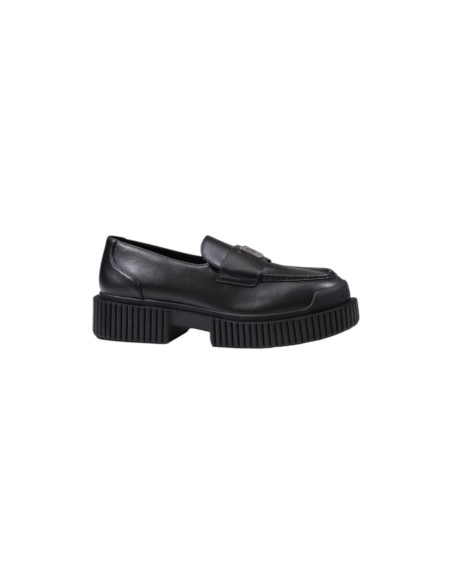 Mocassins femme Armani Exchange noirs cuir | choixmode.fr