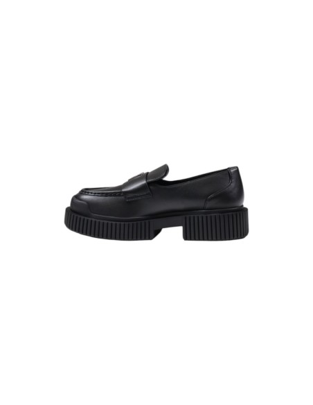 Mocassins femme Armani Exchange noirs cuir | choixmode.fr