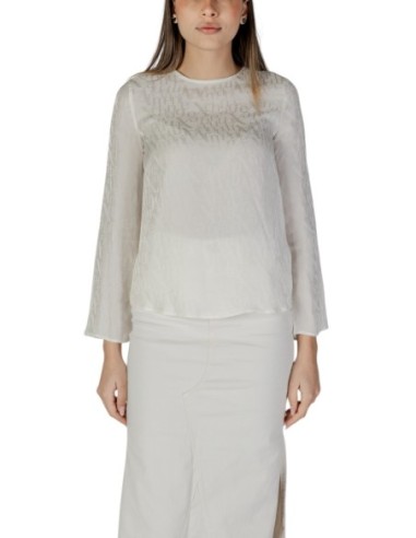 Blouse femme Armani Exchange beige fluide | choixmode.fr