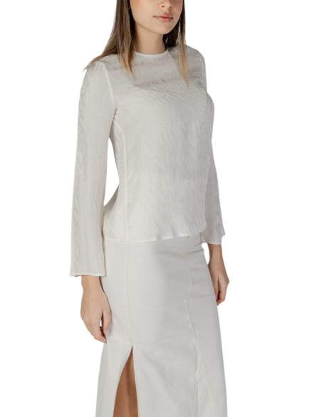 Blouse femme Armani Exchange beige fluide | choixmode.fr