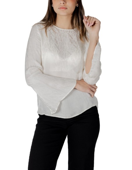 Blouse femme Armani Exchange beige fluide | choixmode.fr