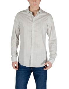 Chemise homme Armani Exchange beige géométrique | choixmode.fr