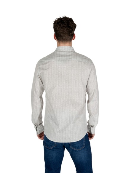 Chemise homme Armani Exchange beige géométrique | choixmode.fr