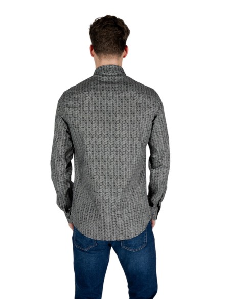 Chemise homme Armani Exchange noire géométrique | choixmode.fr