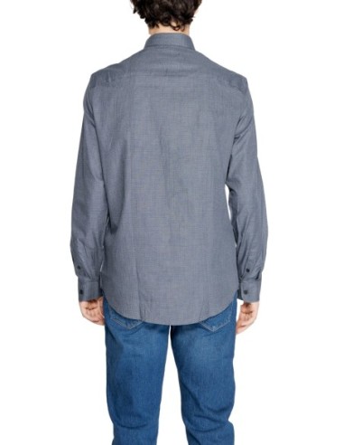 Chemise homme Armani Exchange bleue coton | choixmode.fr
