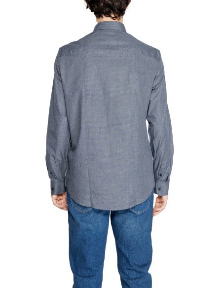 Chemise homme Armani Exchange bleue coton | choixmode.fr