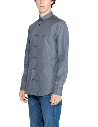Chemise homme Armani Exchange bleue coton | choixmode.fr