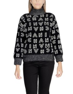 Pull femme Armani Exchange noir imprimé | choixmode.fr
