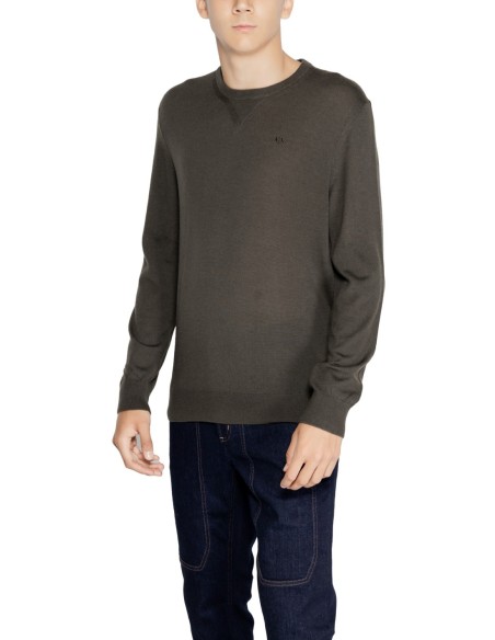 Pull homme Armani Exchange marron laine | choixmode.fr