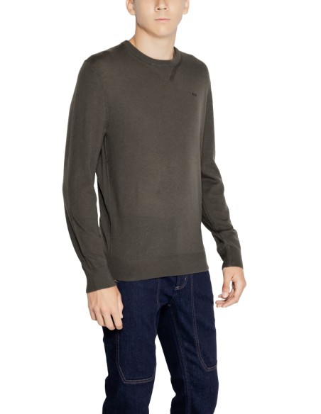 Pull homme Armani Exchange marron laine | choixmode.fr