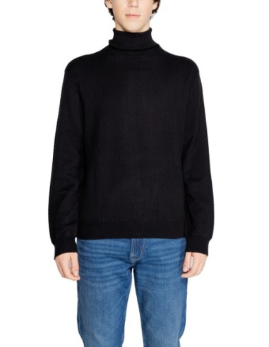 Pull homme Armani Exchange noir col montant | choixmode.fr