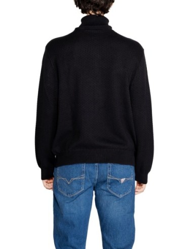 Pull homme Armani Exchange noir col montant | choixmode.fr
