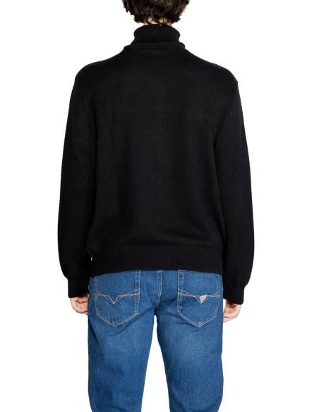 Pull homme Armani Exchange noir col montant | choixmode.fr