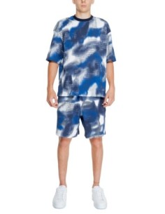 T-shirt homme Armani Exchange bleu imprimé | choixmode.fr