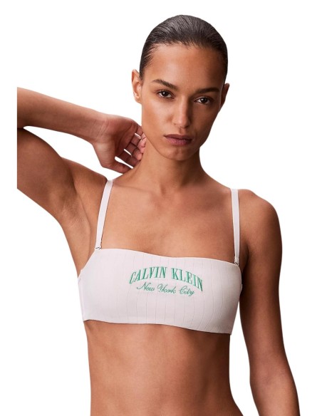 Bralette bandeau Calvin Klein Underwear blanche | choixmode.fr