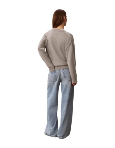 Pull femme Calvin Klein Jeans gris imprimé | choixmode.fr