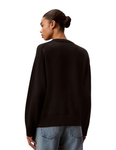 Calvin Klein-Pull femme  Jeans noir imprimé | choixmode.fr