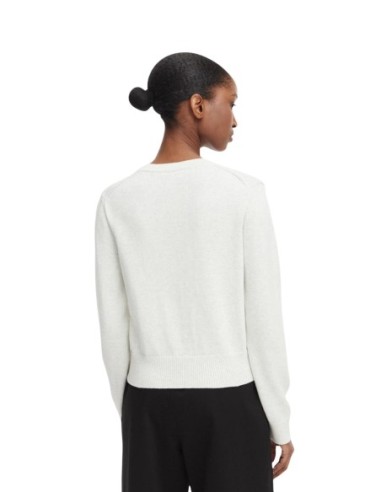 Pull femme Calvin Klein Jeans blanc coton | choixmode.fr