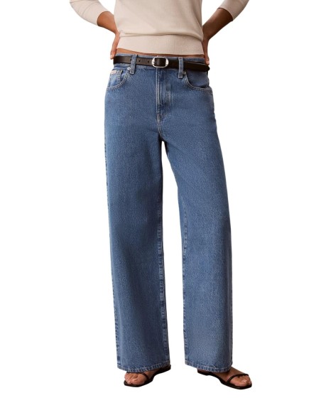 Jean femme Calvin Klein Jeans bleu coton | choixmode.fr