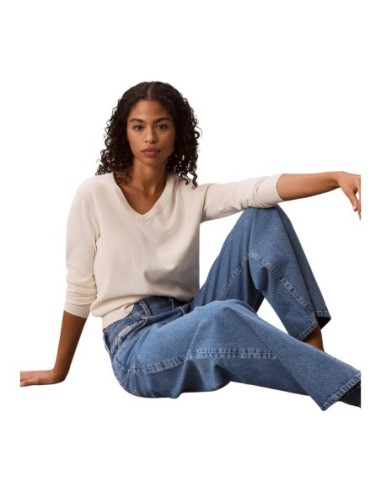 Jean femme Calvin Klein Jeans bleu coton | choixmode.fr