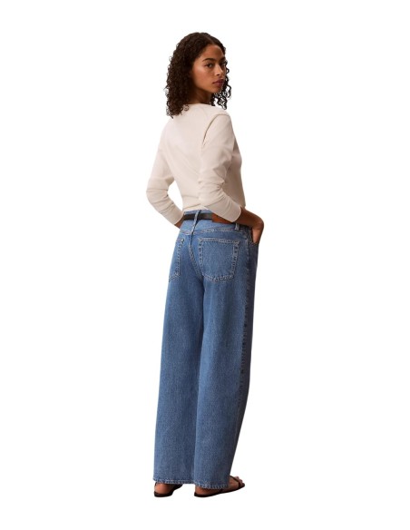 Jean femme Calvin Klein Jeans bleu coton | choixmode.fr
