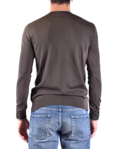 Pull homme Armani Jeans vert col V viscose | choixmode.fr