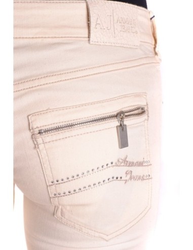 Jean femme Armani Jeans beige lyocell | choixmode.fr