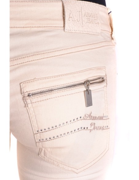 Jean femme Armani Jeans beige lyocell | choixmode.fr