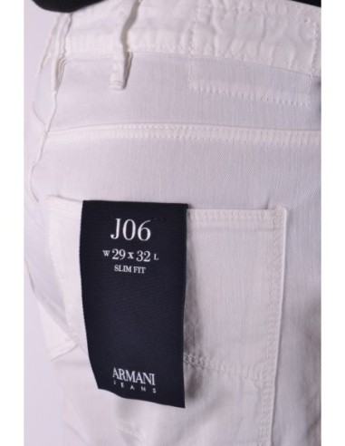 Jean homme Armani Jeans blanc coupe moderne | choixmode.fr
