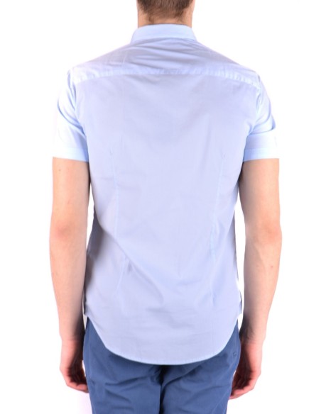 Chemise homme Armani Jeans bleu azur manches courtes | choixmode.fr