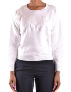Pull femme Armani Jeans blanc en coton | choixmode.fr