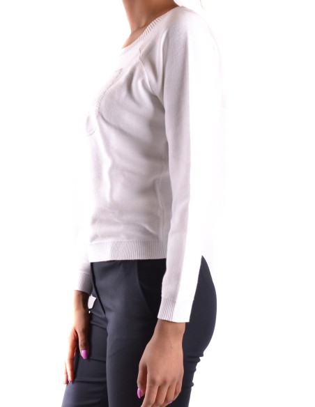 Pull femme Armani Jeans blanc en coton | choixmode.fr
