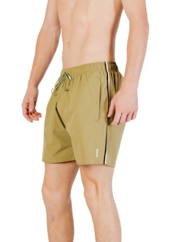 Short de bain homme Boss vert à lacets | choixmode.fr