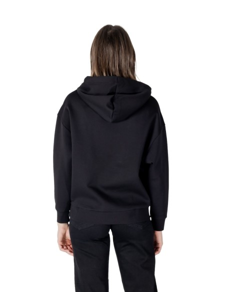 Sweat à capuche femme Armani Exchange noir minimaliste | choixmode.fr