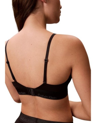 Soutien-gorge triangle femme Calvin Klein noir coton modal | choixmode.fr