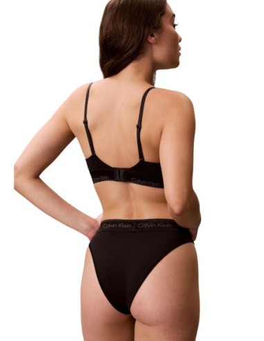 Soutien-gorge triangle femme Calvin Klein noir coton modal | choixmode.fr