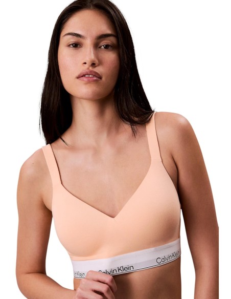 Brassière femme Calvin Klein rose coton modal | choixmode.fr