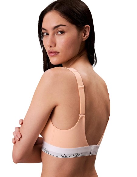 Brassière femme Calvin Klein rose coton modal | choixmode.fr
