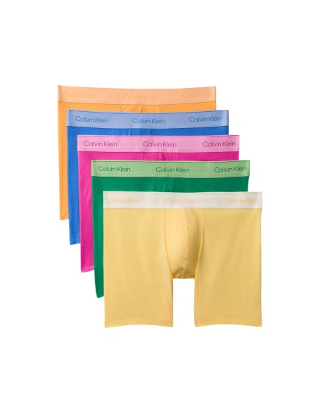 Boxer brief fuchsia CK – lot de 5 coton stretch