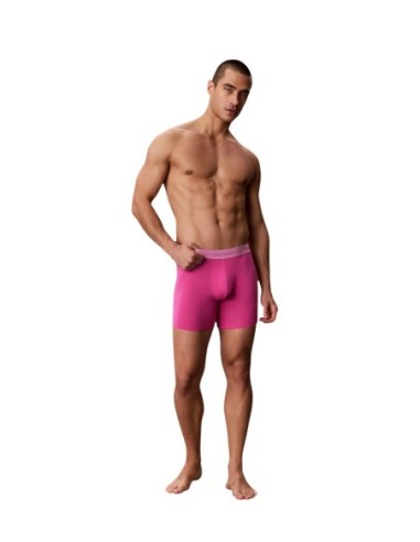 Boxer brief fuchsia CK – lot de 5 coton stretch