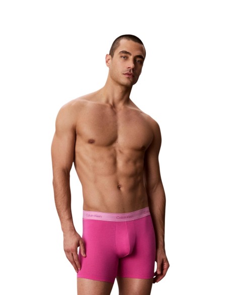 Boxer brief fuchsia CK – lot de 5 coton stretch