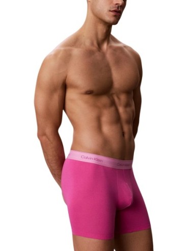 Boxer brief fuchsia CK – lot de 5 coton stretch