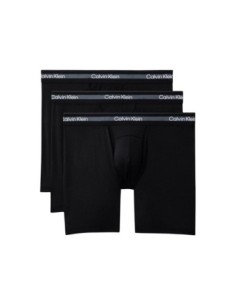 Boxer brief noir long CK – lot de 3 polyester