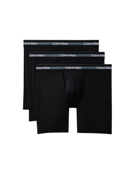 Boxer brief noir long CK – lot de 3 polyester